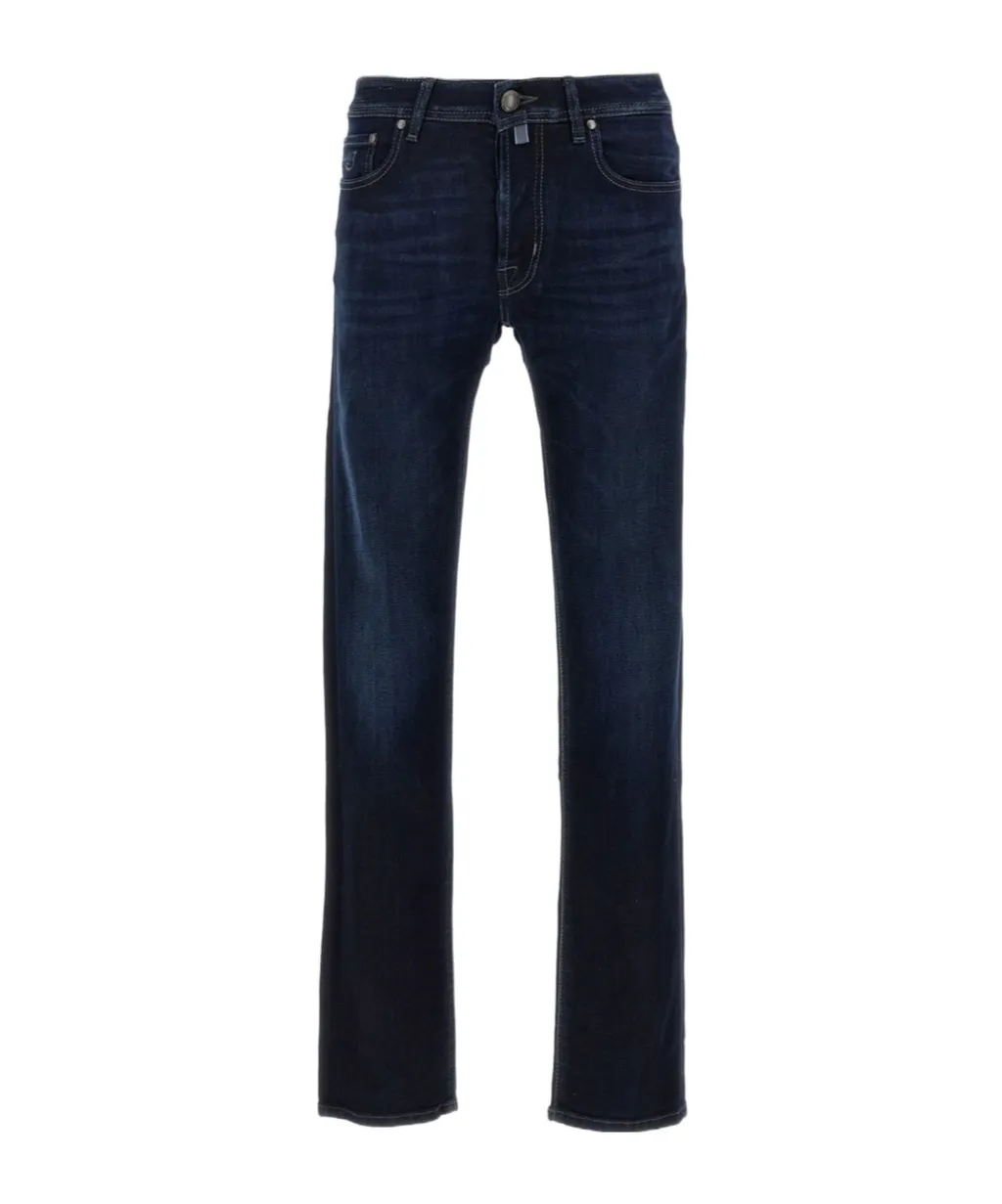 Jacob Cohen Logo-Patch Slim-Fit Jeans