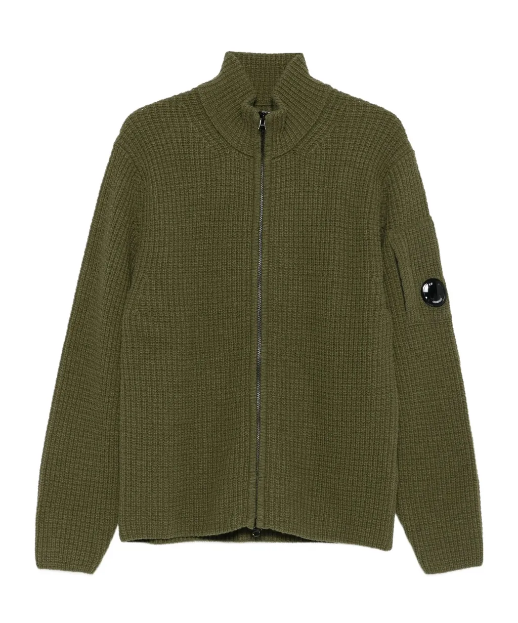 C.P. Company Lens Detail Full Zip Cardigan