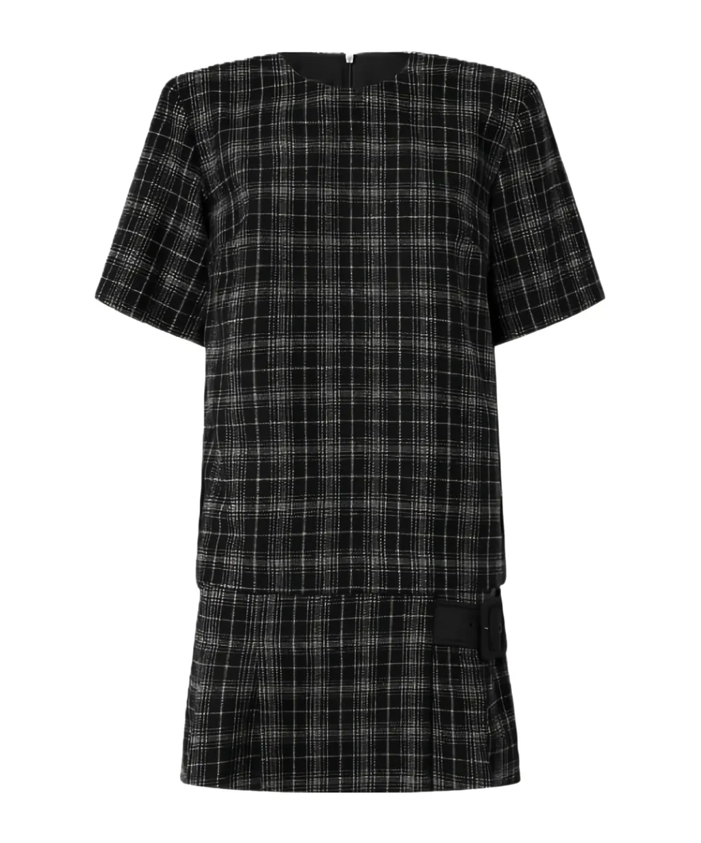 Check Buckle Dress