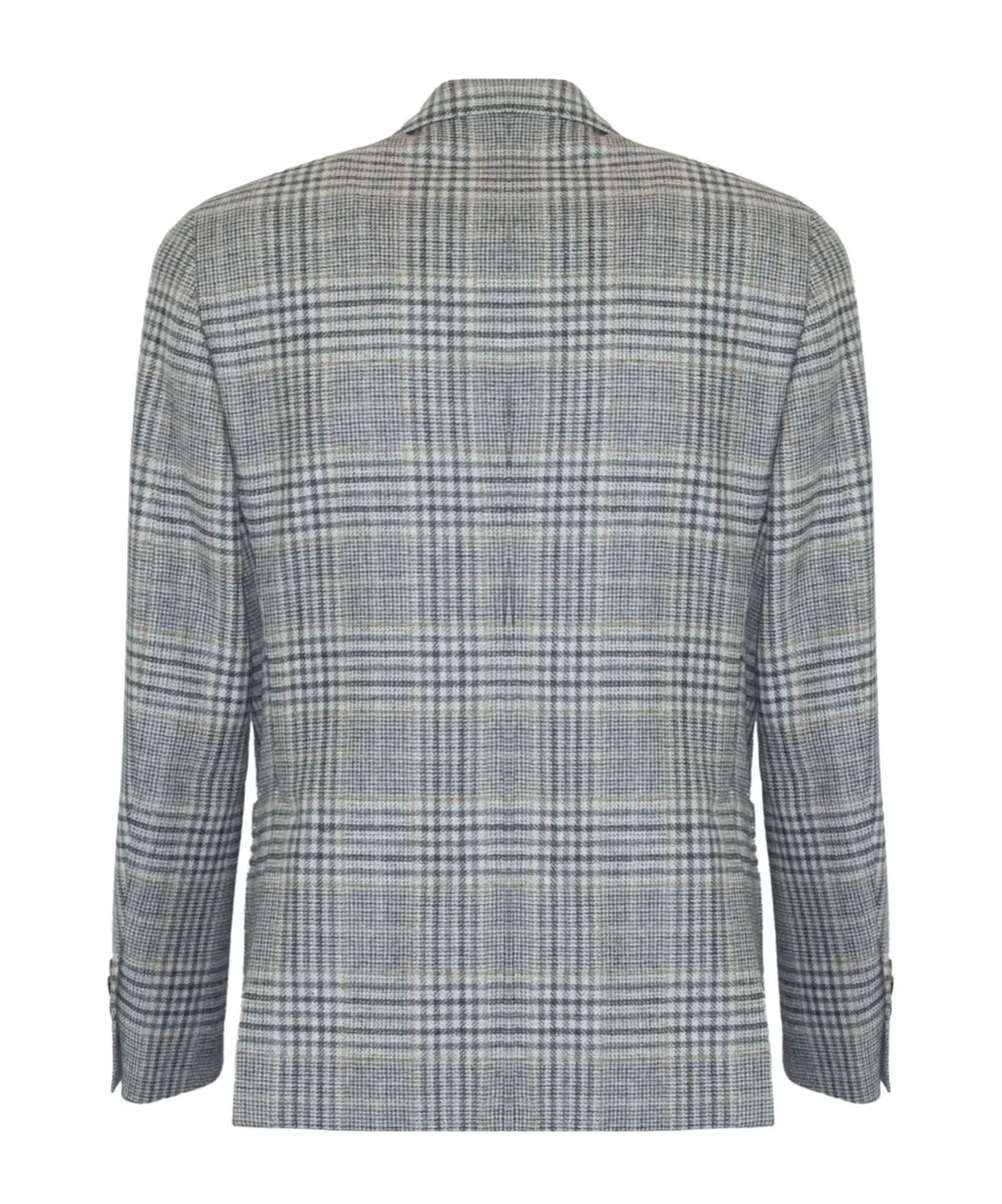 Lardini Single-Breasted Checked Blazer