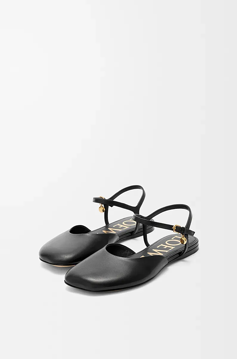 Ankle-Strap Leather Trainers