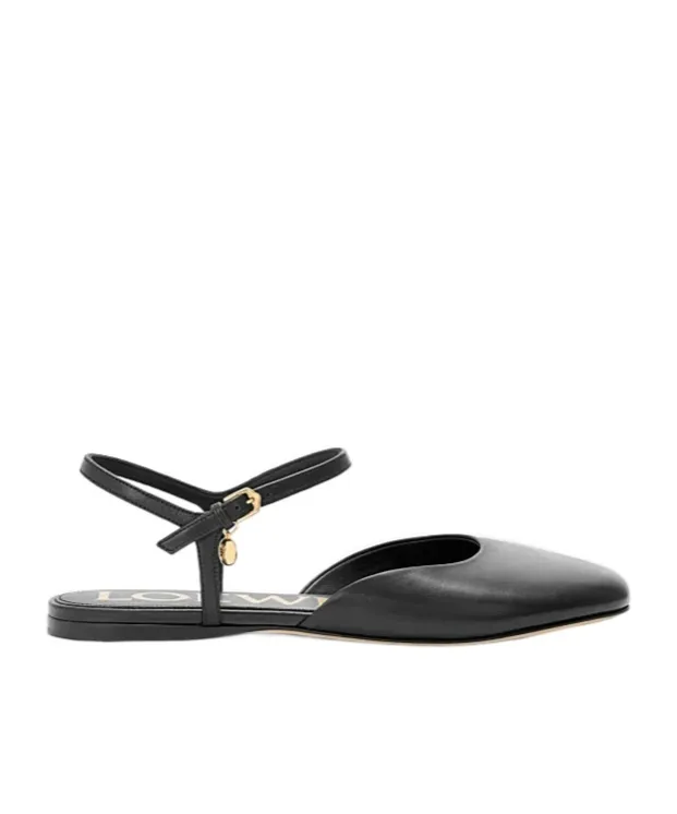 Ankle-Strap Leather Trainers