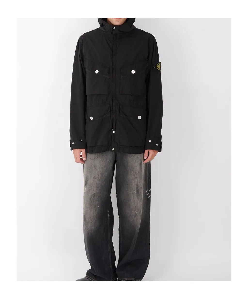 Light Compact Touch Poly-Tc Jacket Black