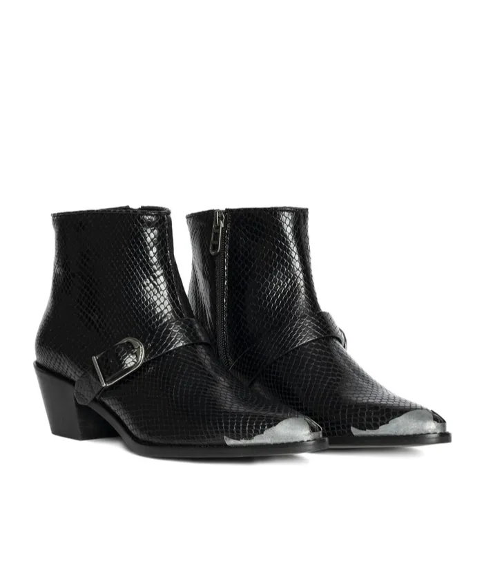 Buckle Detail Ankle Boots