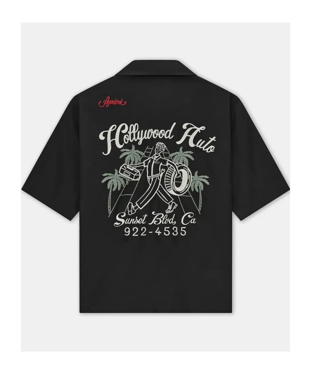 Amiri Embroidered Short Sleeve Shirt