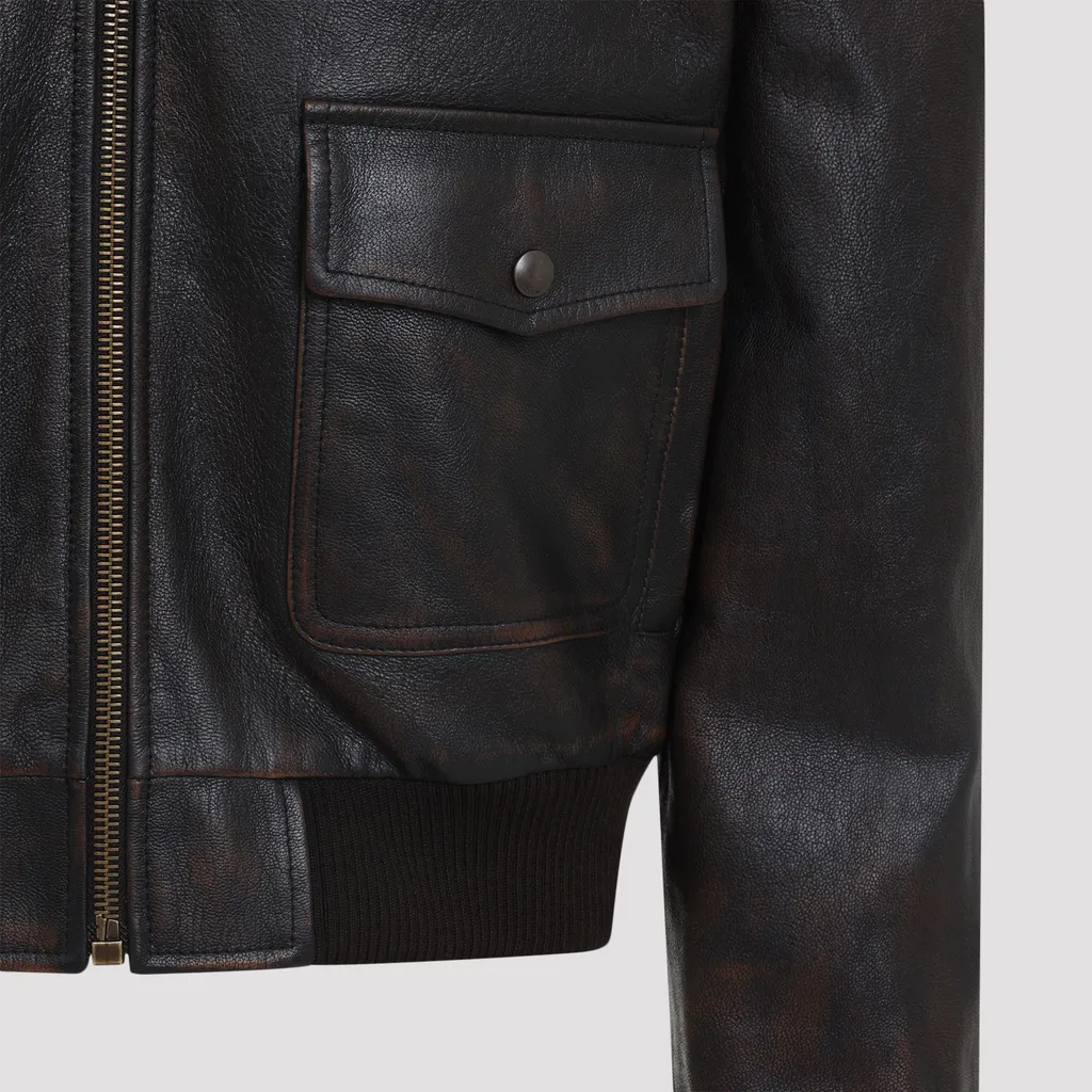 Bomber Leather Jacket