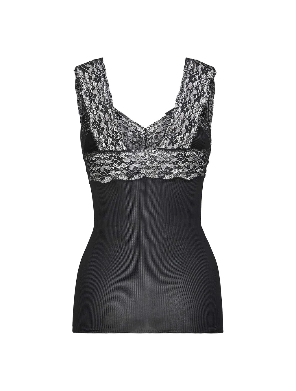 Saint Laurent Lace Detailed Sleeveless Top
