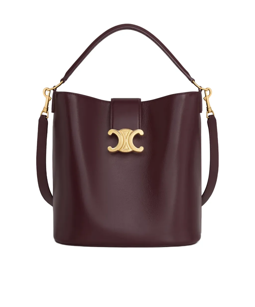 Medium Bucket Louise In Smooth Calfskin