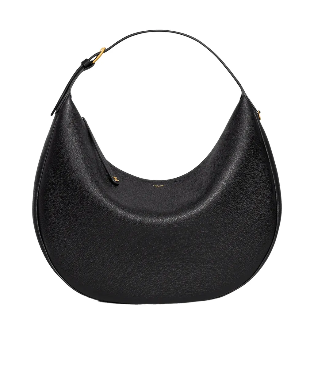 Large Celine Lulu In Grained Calfskin
