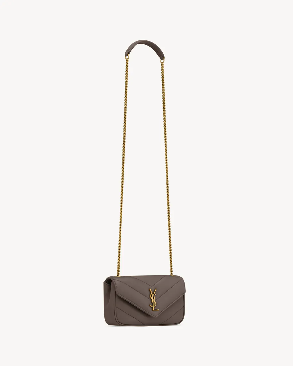 Saint Laurent Loulou Logo Plaque Mini Shouler Bag