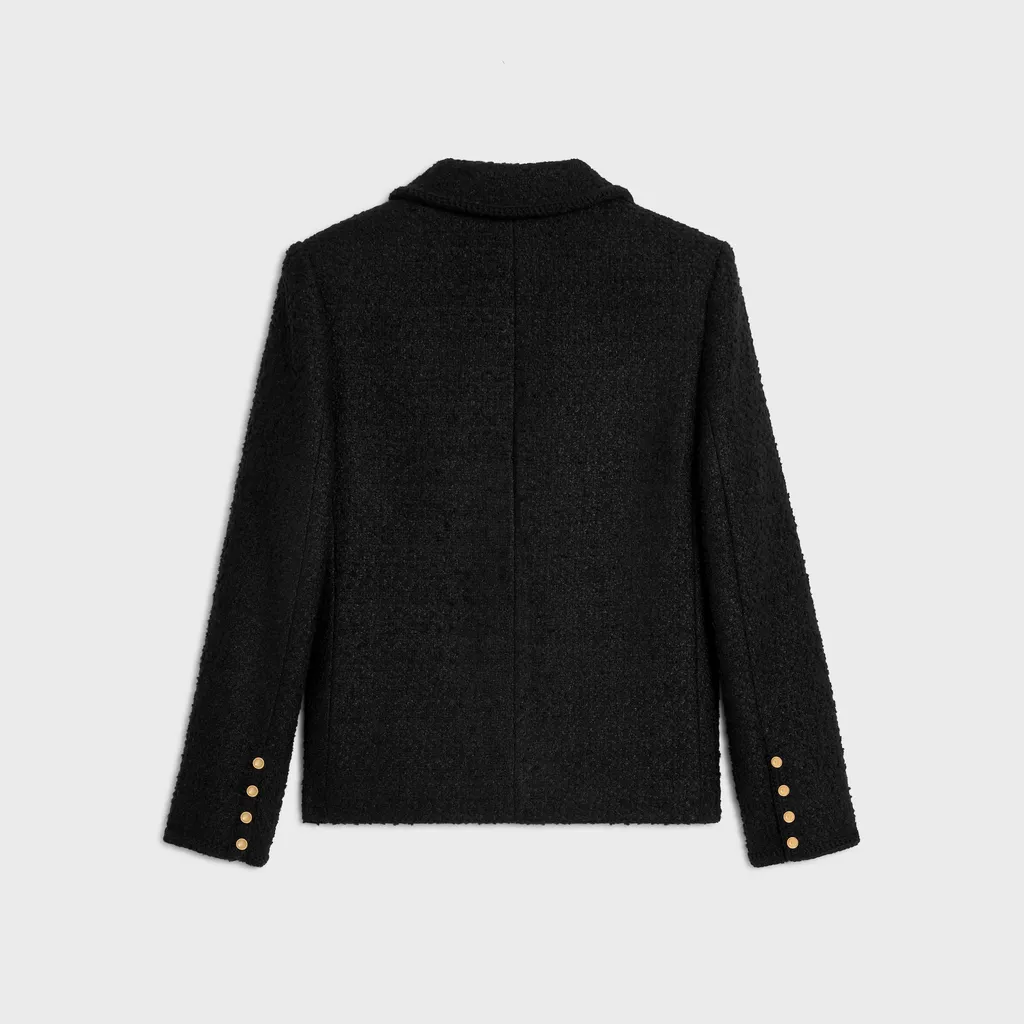 Chasseur Jacket In Cashmere Bouclette Natte