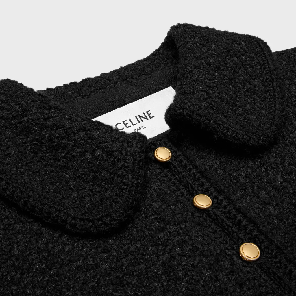 Chasseur Jacket In Cashmere Bouclette Natte