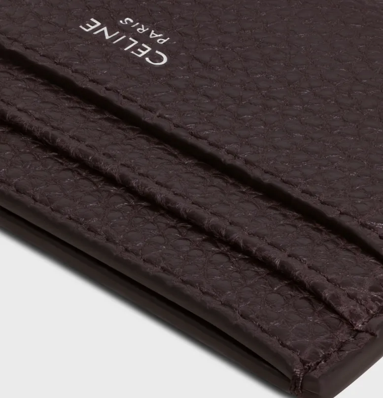 Medium Card Holder In Grained Calfskin