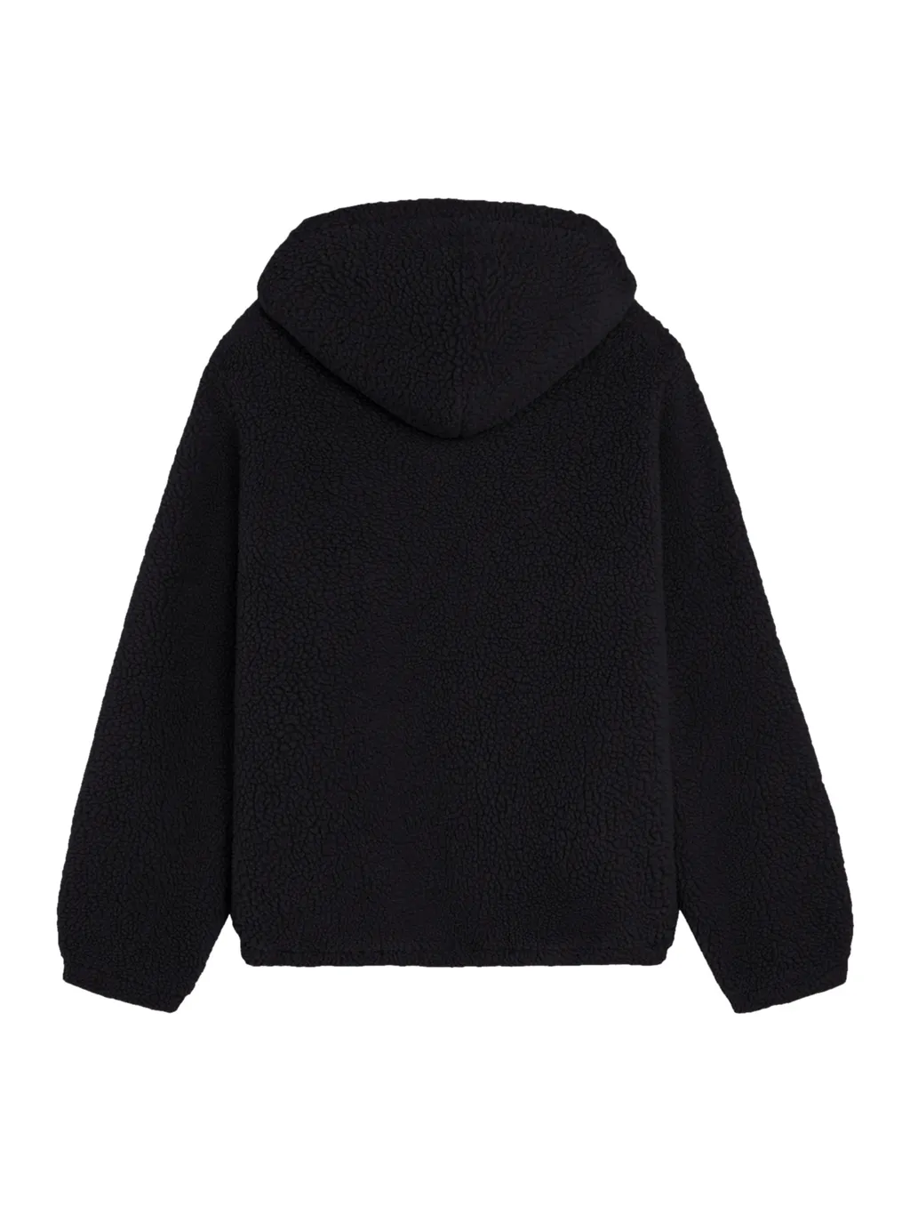 Hooded Jacket In Wool And Cotton Fleece