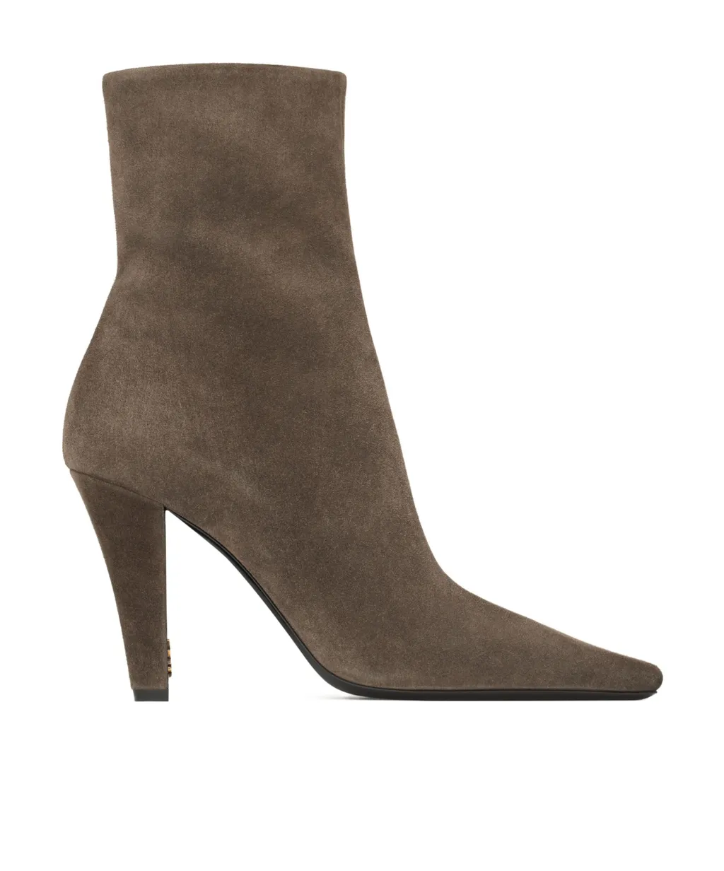Saint Laurent Jill Pointed Toe Ankle Boots