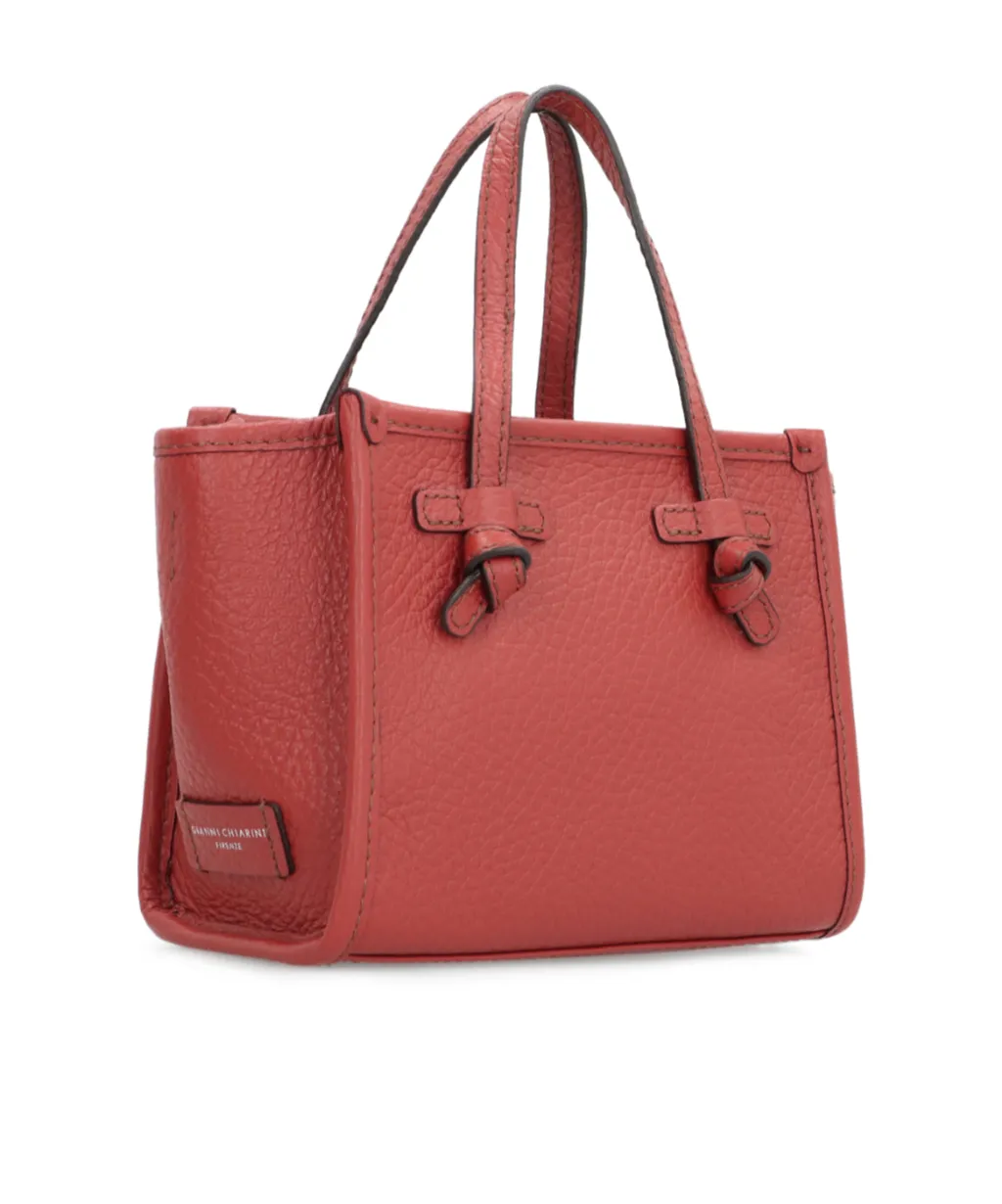 Mini Miss Marcella Knotted Leather Tote Bag