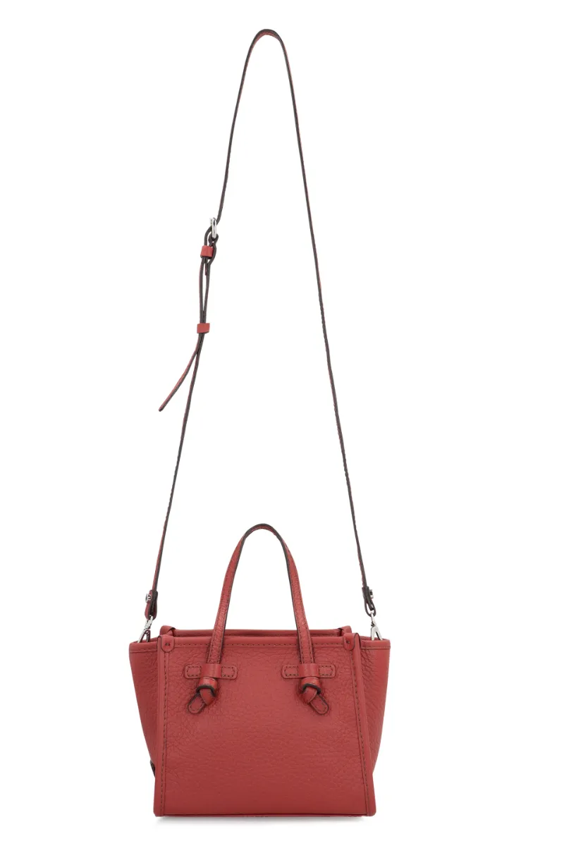 Mini Miss Marcella Knotted Leather Tote Bag