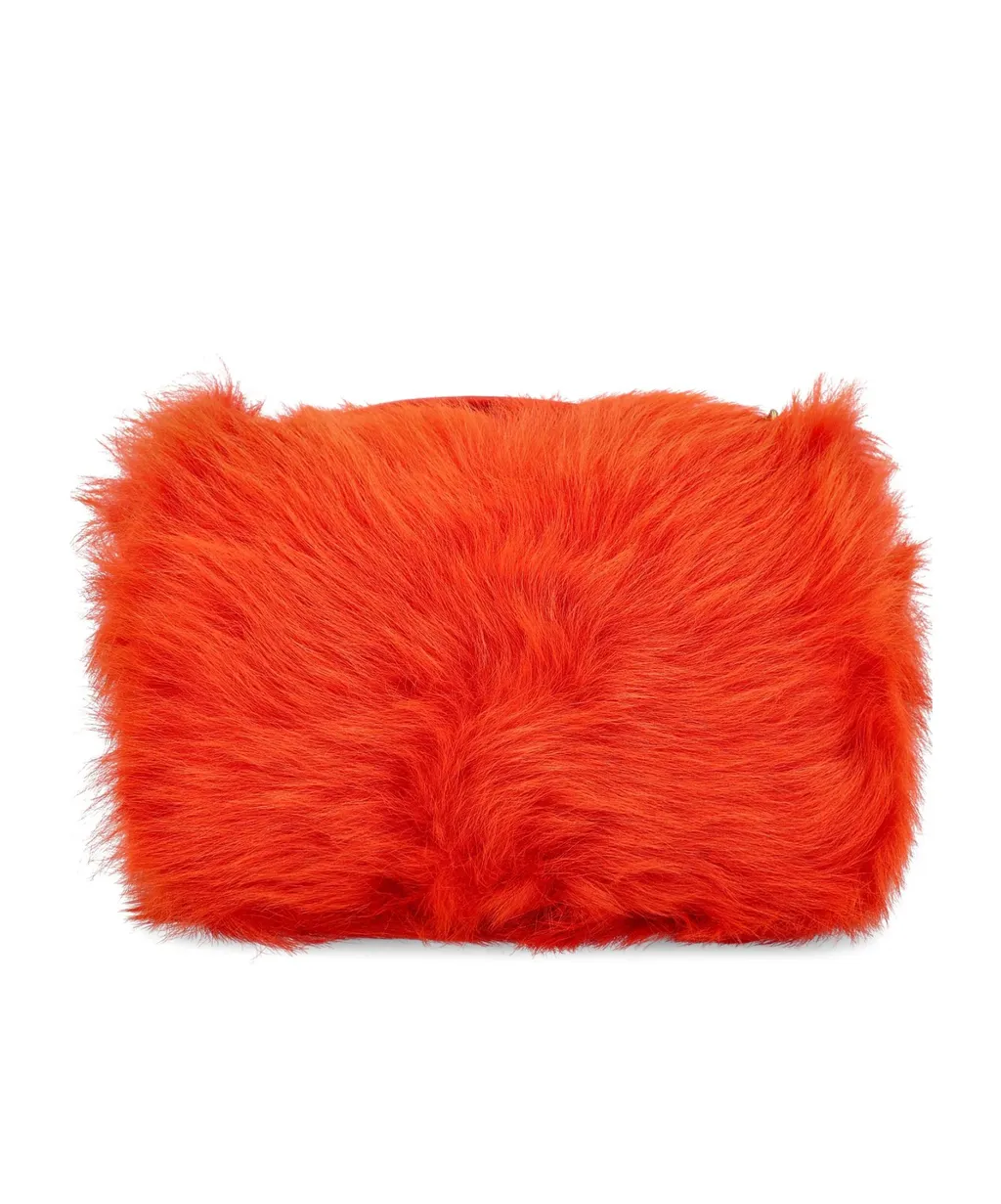 Saint Laurent Logo Plaque Foldover Top Shoulder Bag