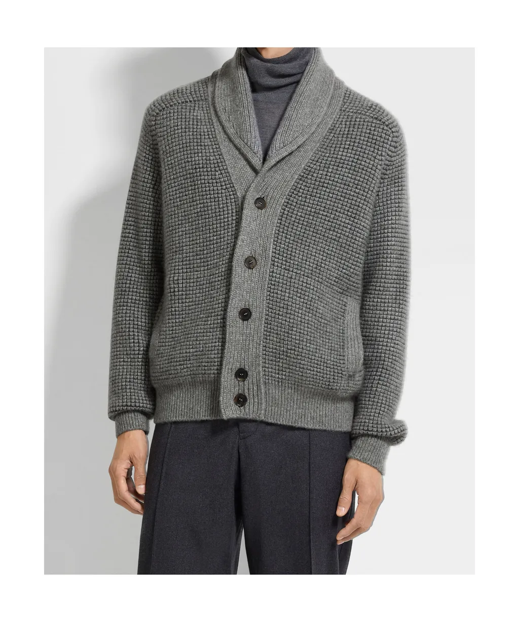Shawl-Collar Cardigan