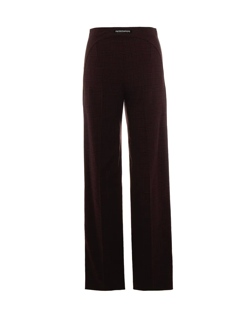 Checked Belted Trousers