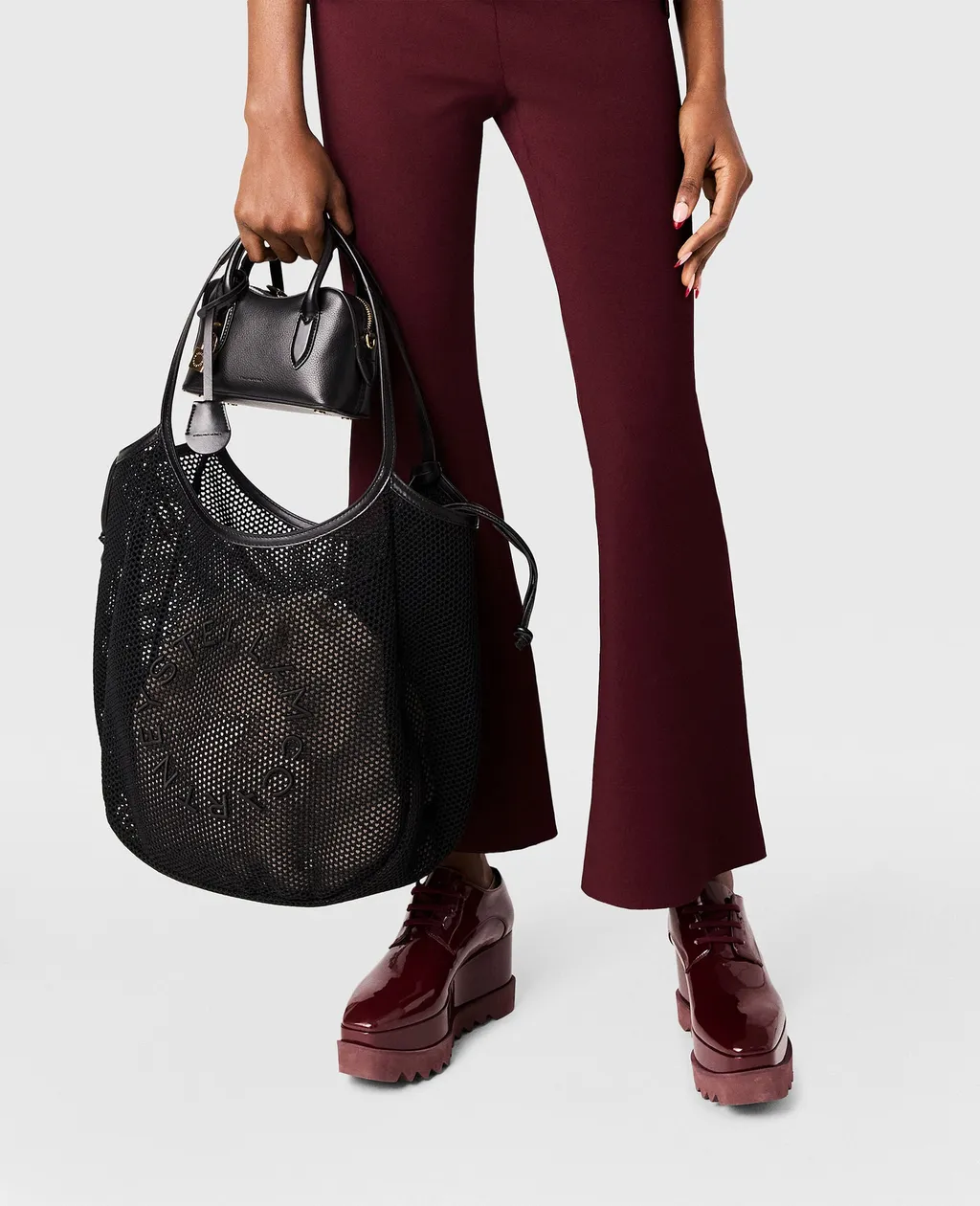 Logo Mesh Tote Bag