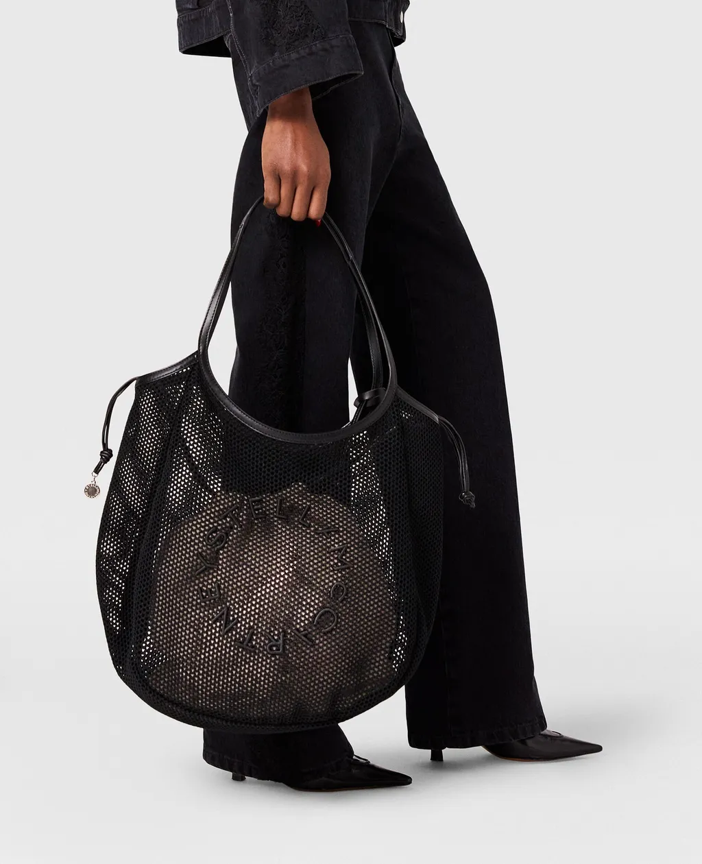 Logo Mesh Tote Bag