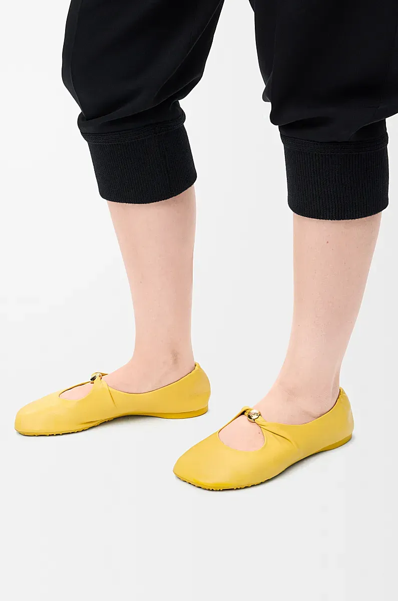 Pebble Soft Ballerina In Nappa Lambskin