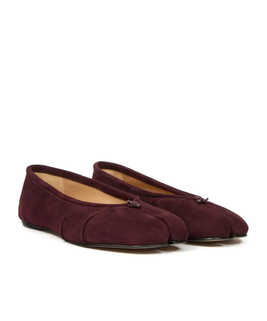 Maison Margiela Bow Embellished Tabi Ballet Flats