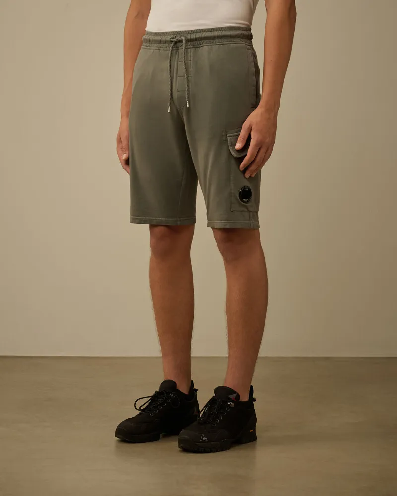 Drawstring-Waist Cargo Shorts