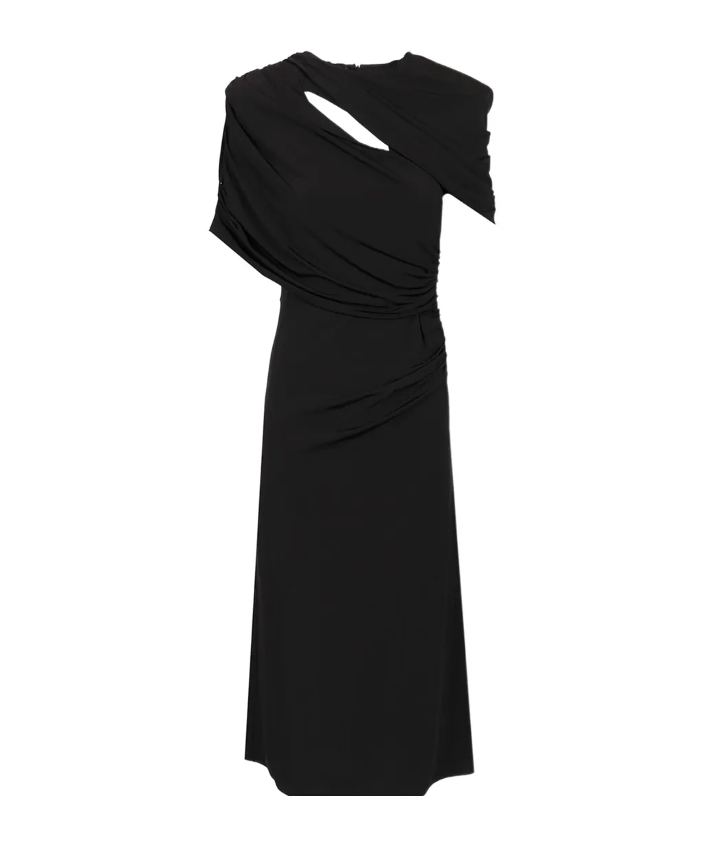 Stella Mccartney Draped Zipped Midi Dress
