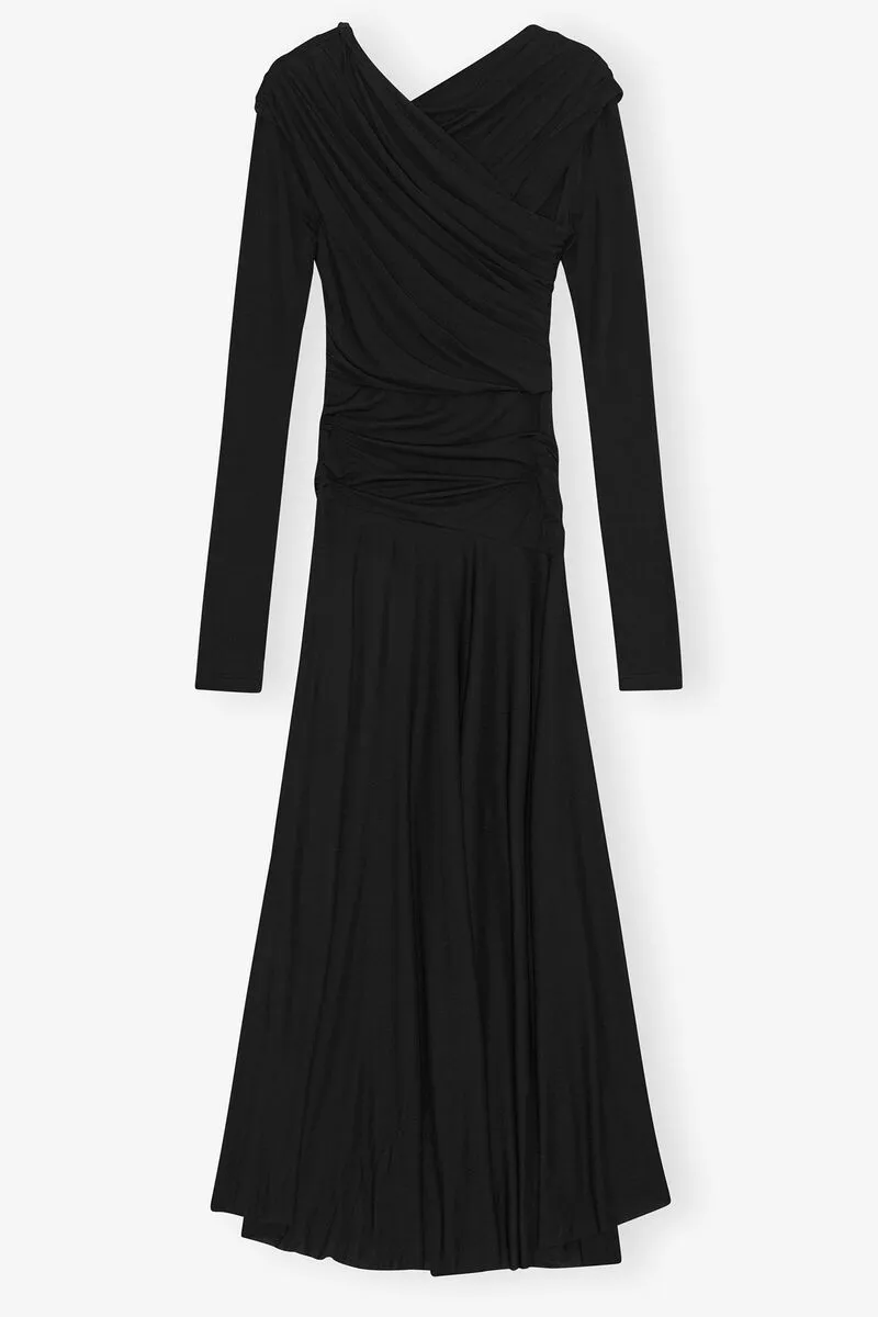 Black Ruched Dress