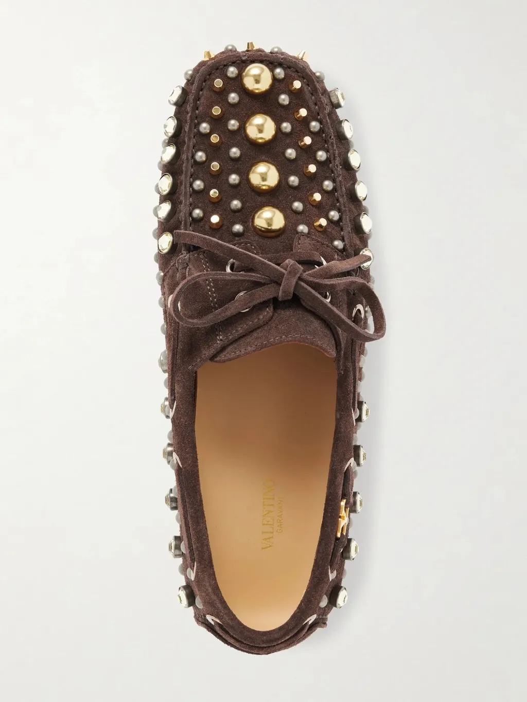 Studded Suede Boat Shoes