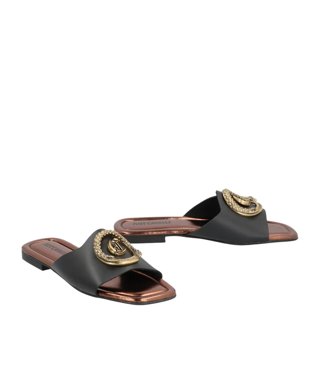 Elisie Satin Slide Sandals