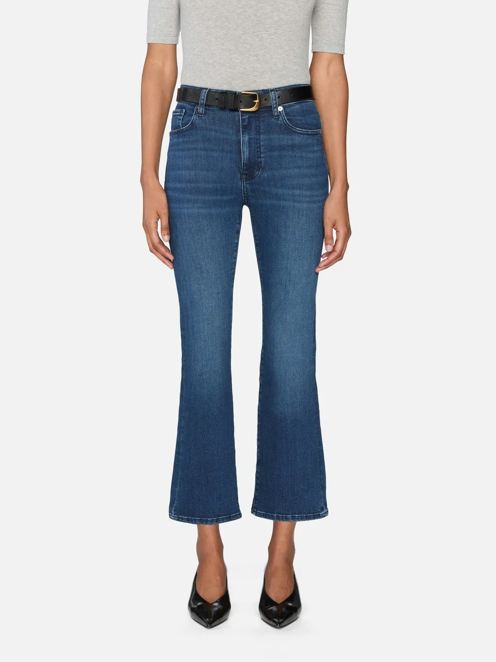 Whiskering-Effect Jeans