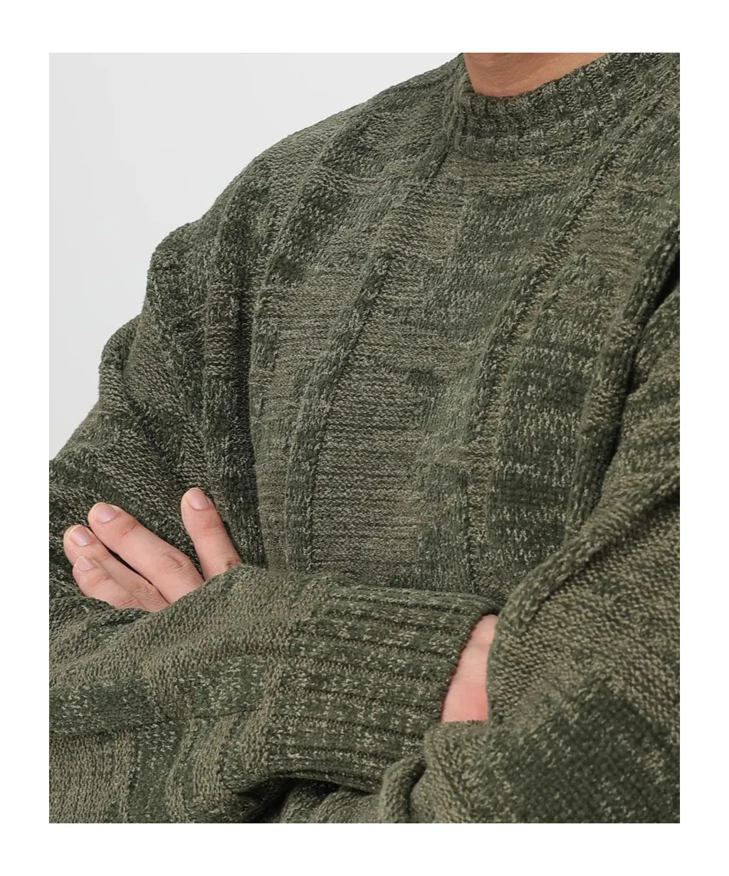 Long-Sleeved Knitted Sweater