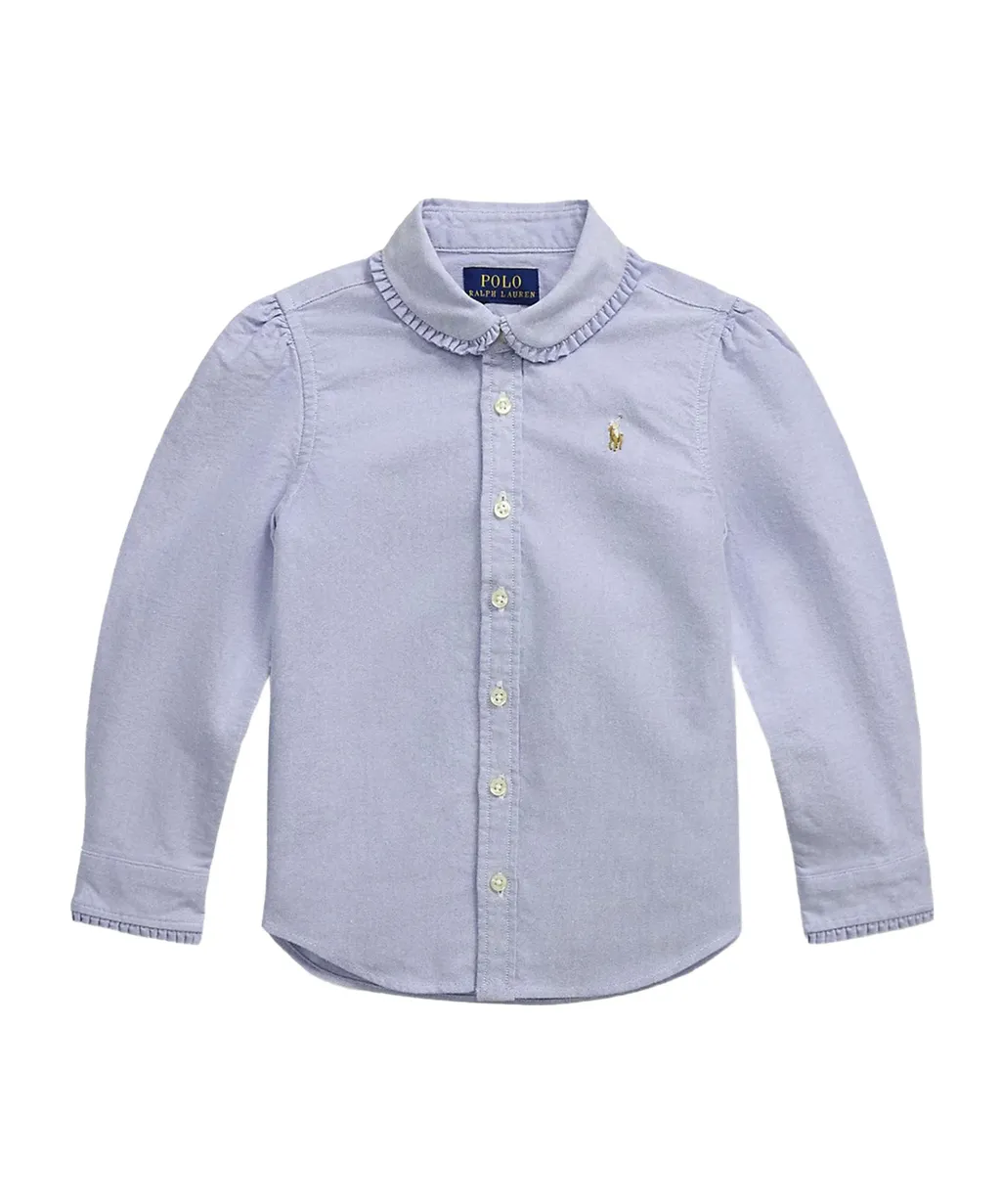 Polo Ralph Lauren Kids Polo Pony-Embroidered Curved Hem Shirt