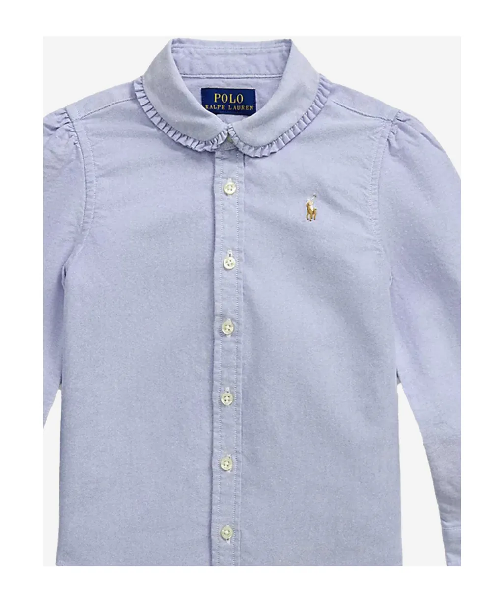 Polo Ralph Lauren Kids Polo Pony-Embroidered Curved Hem Shirt
