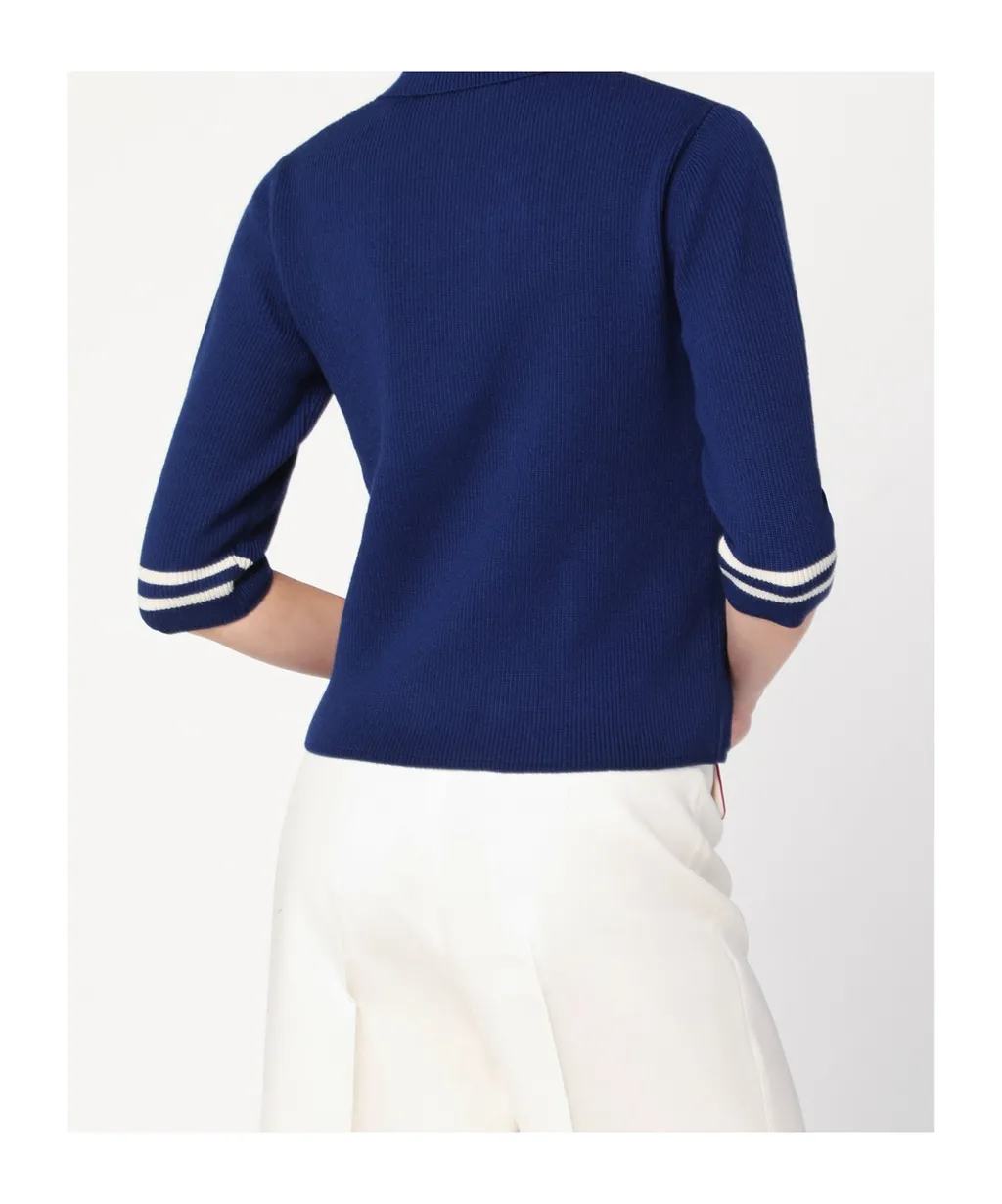 Valentino Logo Embroidered Double-Breasted Cardigan