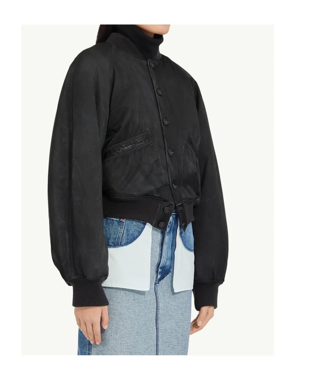 Mm6 Maison Margiela Raglan-Sleeved Bomber Jacket