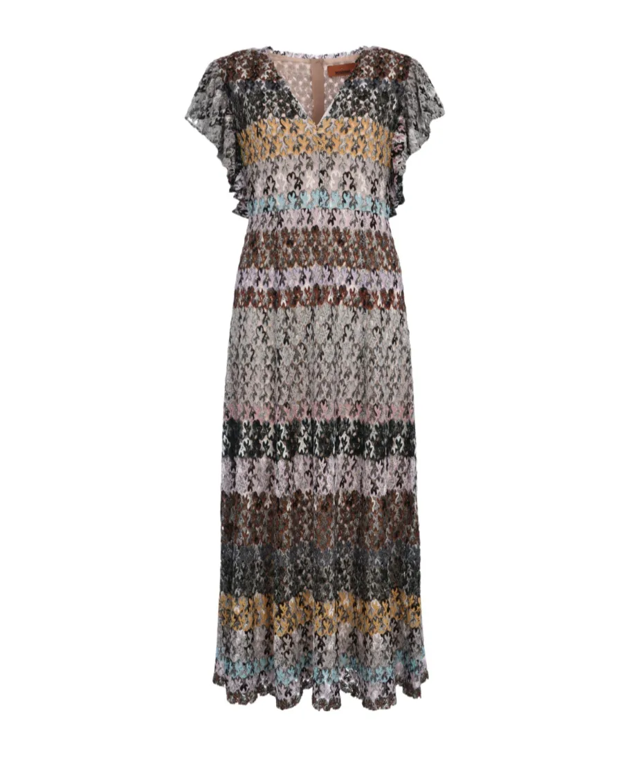 V-Neck Midi Dress