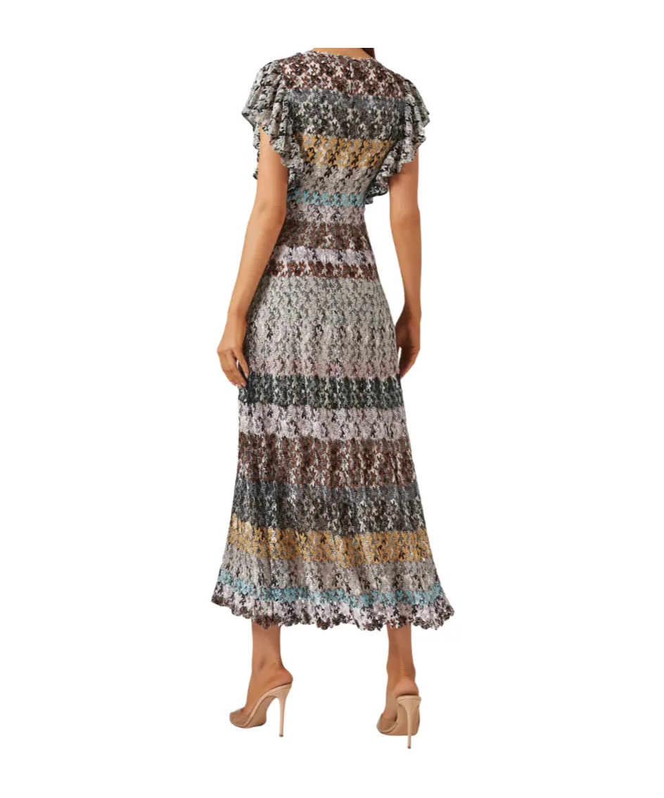 V-Neck Midi Dress