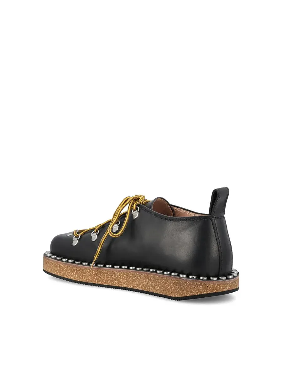 Lace-Up Studded Sneakers