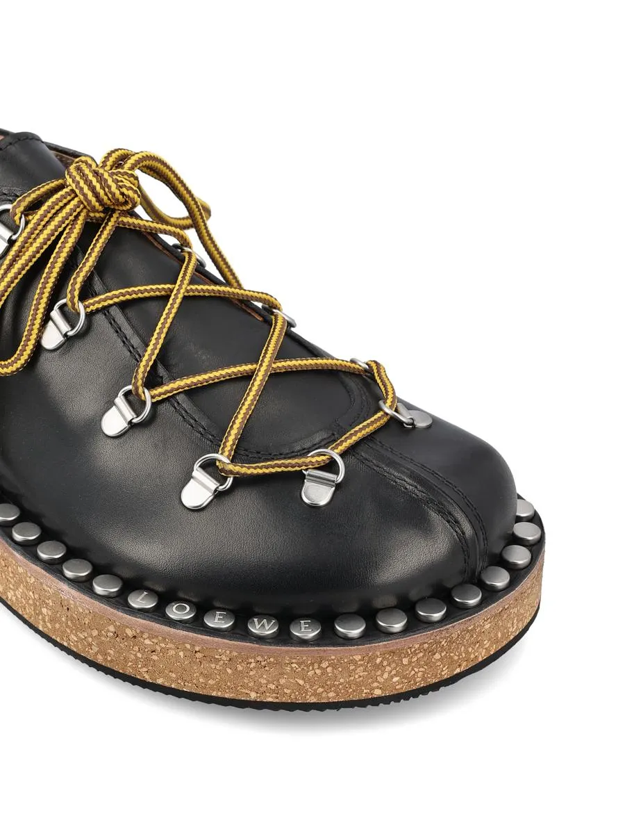 Lace-Up Studded Sneakers