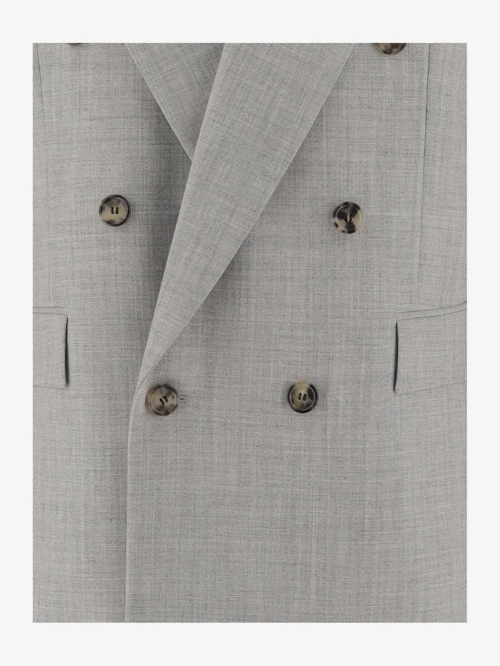 Saint Laurent Double-Breasted Long-Sleeved Jacket