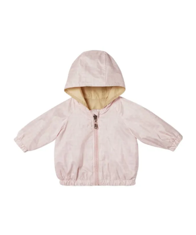 Reversible Pink Nylon Baby Windbreaker Jacket