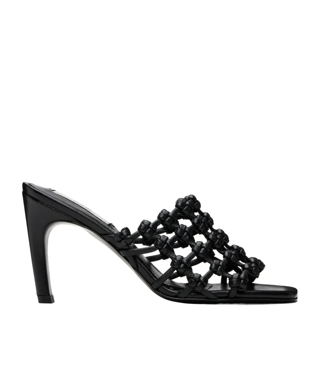 85Mm Knotted-Leather Sandals