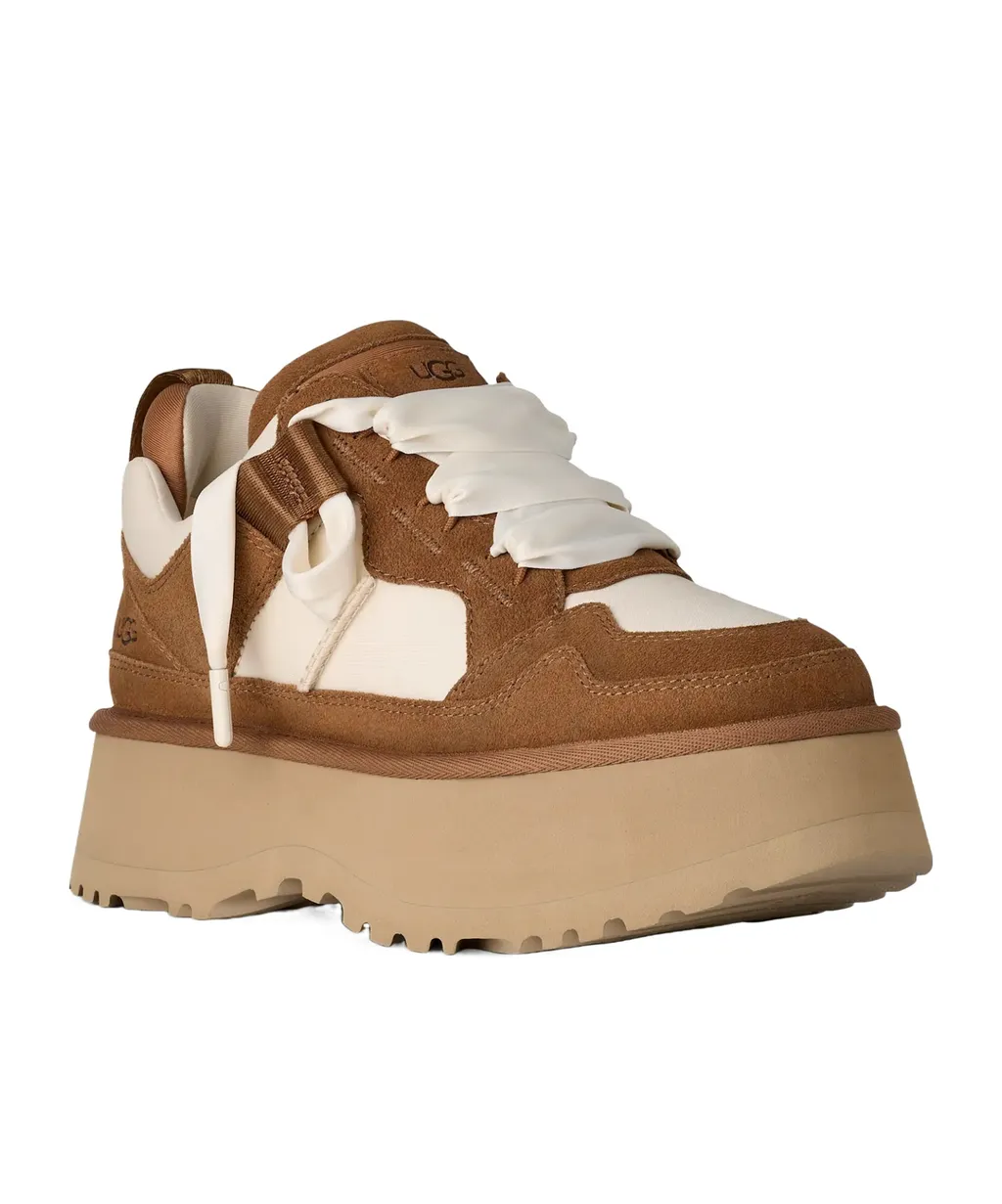 Ugg Astromel Logo Debossed Lace-Up Sneakers