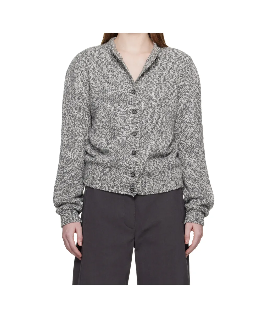Long-Sleeved Cashmere And Wool Blend Cardigan