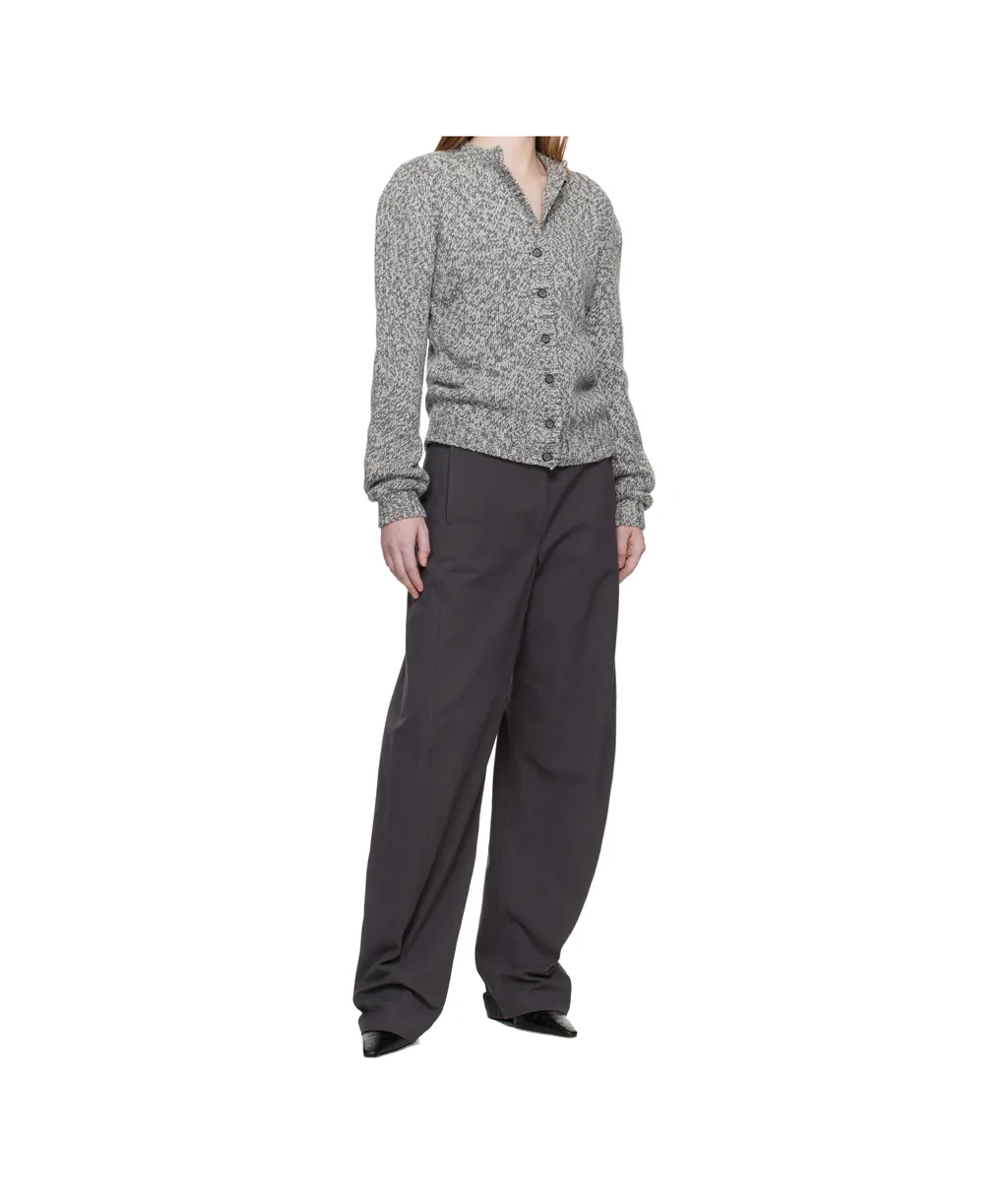 Long-Sleeved Cashmere And Wool Blend Cardigan