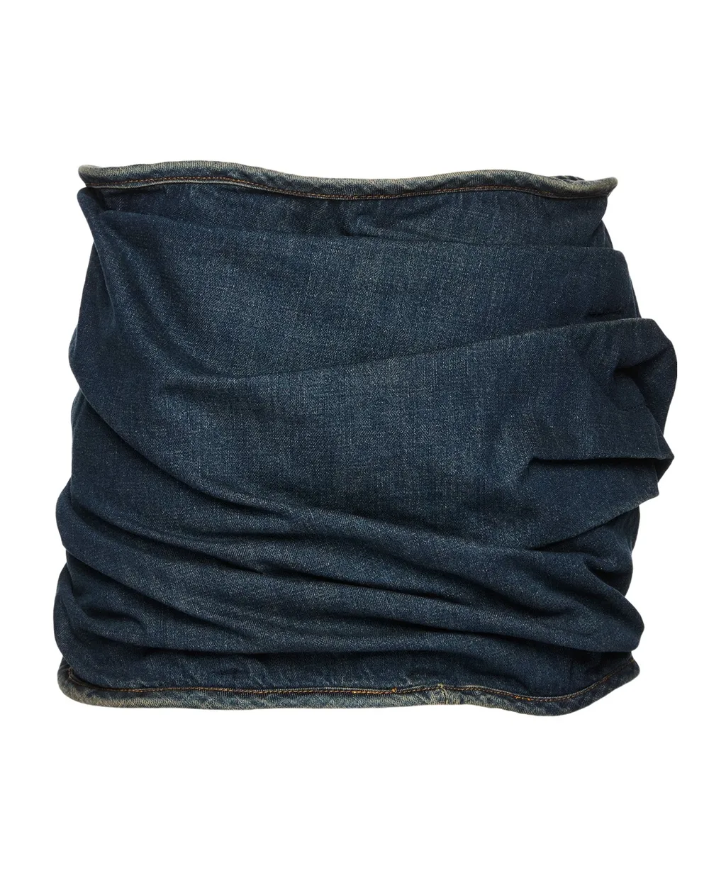 Magda Butrym Floral Appliqué Denim Mini Skirt
